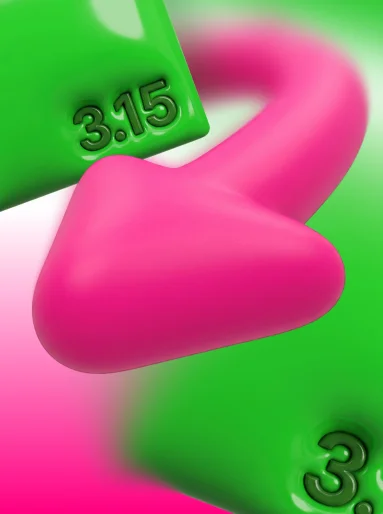 Pink Linerun arrow and green multiplier cells